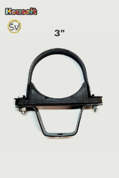 Pipe Support Bracket with Rod Mount 3"